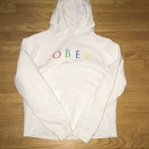 White  OBEY hoodie
